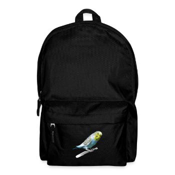 Sweet budgerigar - Backpack - black - Front