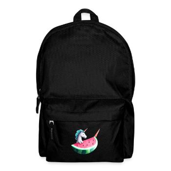 Wassermelonen Einhorn - Rucksack - Schwarz - Vorne