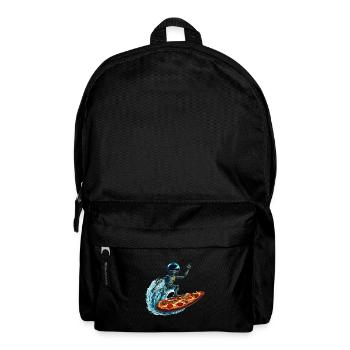 Pizza Surfer Alien - Backpack - black - Front