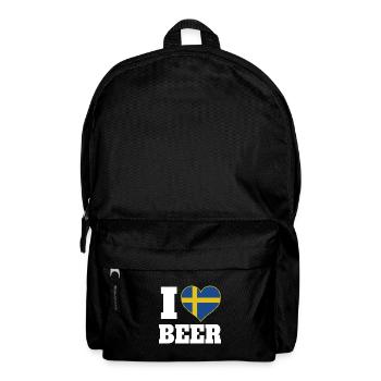 I love beer and the patriotic expression - Backpack - black - Front