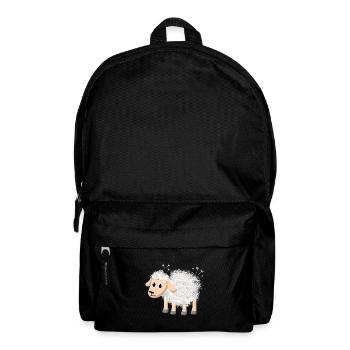 Farmer Farmer Comic Cartoon Sheep Wool Sheep - Backpack - black - Front