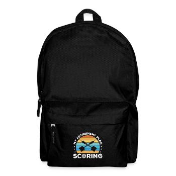 My Retirement Plan Scoring Dart Player Darting Tri - Backpack - black - Front