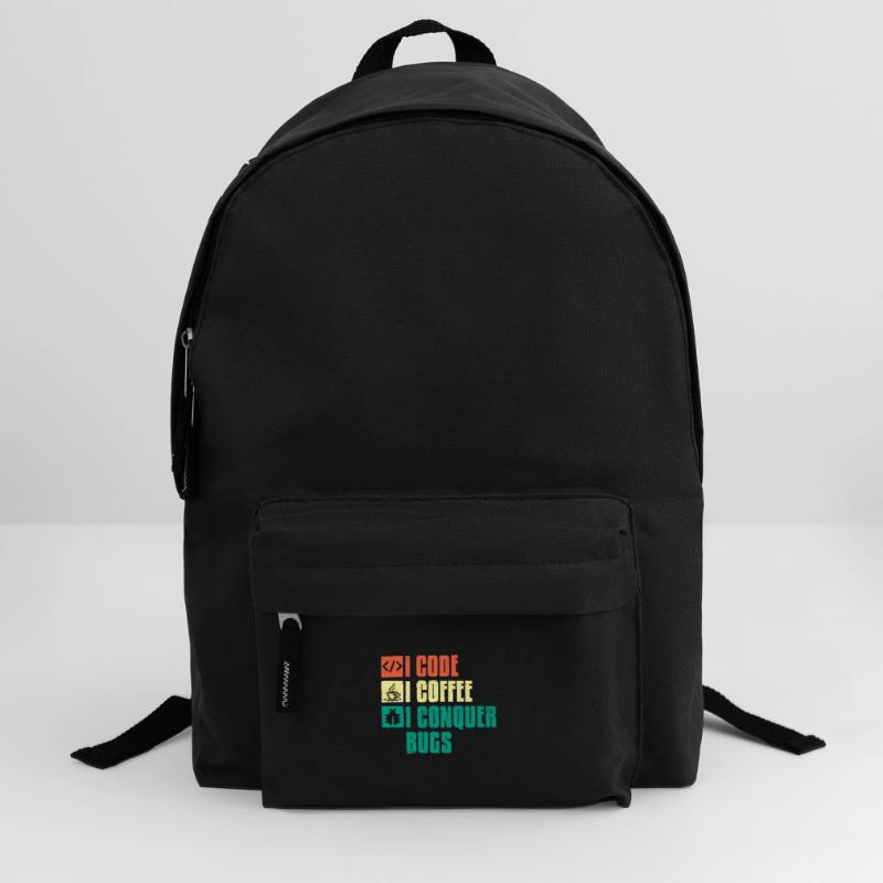 Kaffee-Codierung Programmierer Programmierer Entwickler Nerd Coff Rucksack