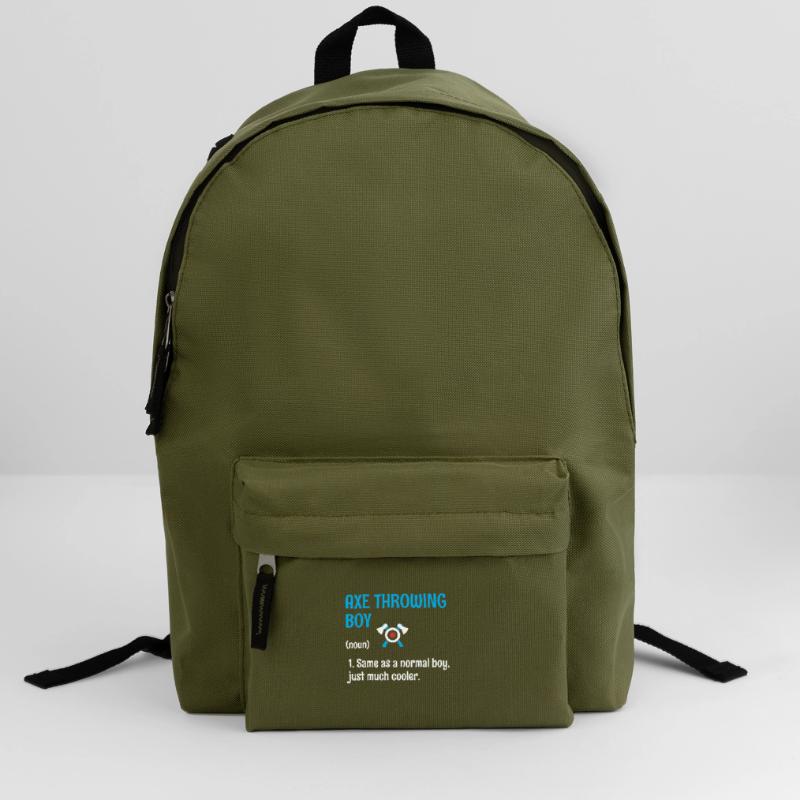 Axe Throwing Boy Definition Target Hatchet Thrower Backpack