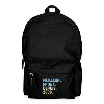 Bester Ehemann seit 2008 - Rucksack - Schwarz - Vorne