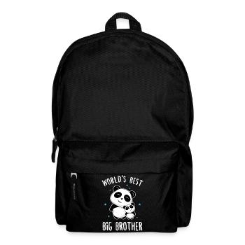 World's Best Big Brother - Großer Bruder Pandas - Rucksack - Schwarz - Vorne