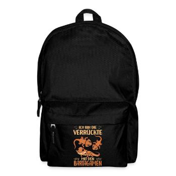 Bartagamen - Rucksack - Schwarz - Vorne