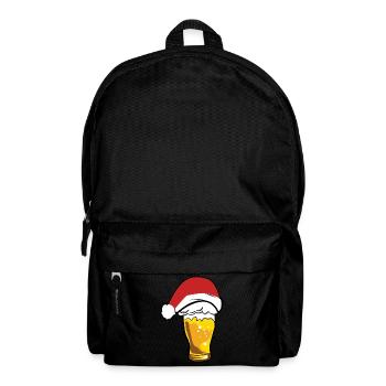 Fête de Noël Bière du Père Noël - Sac à dos - noir - Devant
