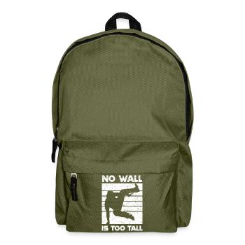 Dictons de Parkour | Idées cadeaux de sports freerunning - Sac à dos - vert olive - Devant