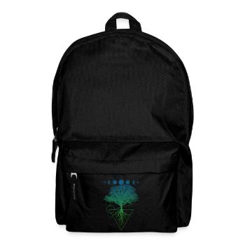 Baum Mondphasen - Rucksack - Schwarz - Vorne