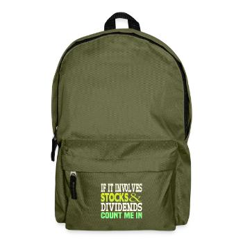Shares Dividend - Backpack - olive green - Front