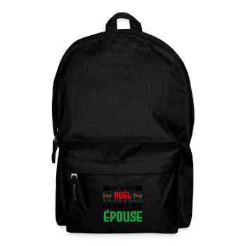 mon premier Noël en tant que Epouse - Sac à dos - noir - Devant