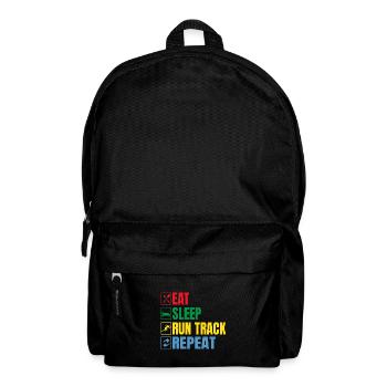Track And Field Athletes Eat Sleep Run Track - Backpack - black - Front