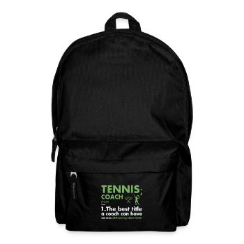 Sport Coach Definition Tennis - Rucksack - Schwarz - Vorne