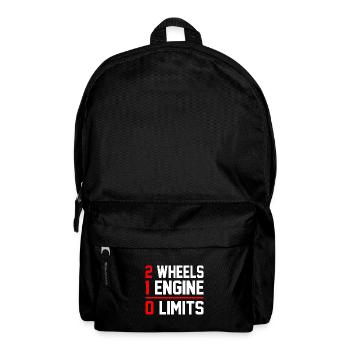 2 Wheels 1 Enginee 0 Limits Dirt Biker Motorcycle - Rucksack - Schwarz - Vorne