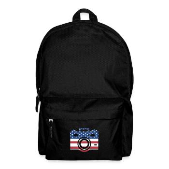 Photographer Us Flag Photography - Backpack - black - Front