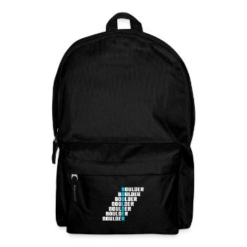Retro Graphic Climbing Bouldering Rock Climber Mou - Rucksack - Schwarz - Vorne