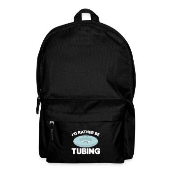 Wildwasser Rafting | Paddeln Schlauchboot Geschenk - Rucksack - Schwarz - Vorne