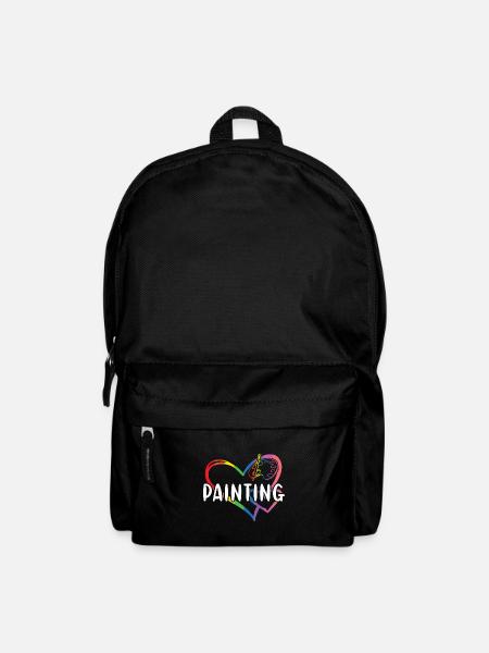 Painter Heart Painting - Rucksack - Schwarz