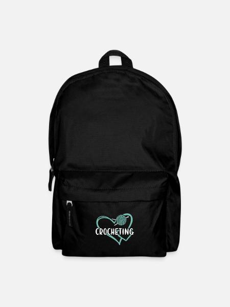 Crochet Coeur Crochet - Sac à dos - noir