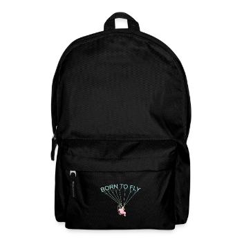 Born To Fly Graphic Paragliding Parachute Paraglid - Rucksack - Schwarz - Vorne