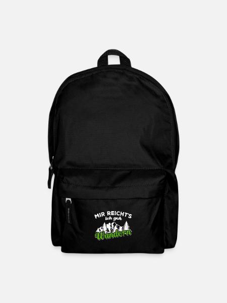 Mir reicht's ich geh Wandern Berge Natur Geschenk - Rucksack - Schwarz