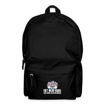 Ist Mir Egal Ich Gehe 2024 In Rente Rente 2024 - Rucksack - Schwarz - Vorne
