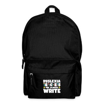 Legasthenie Lehrer | Legastheniker Schule Geschenk - Rucksack - Schwarz - Vorne