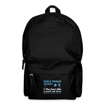 Sport Coach Definition Table Tennis - Backpack - black - Front