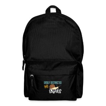I'm crazy about snails gardening - Backpack - black - Front