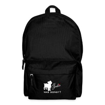 Yorkshire Terrier Yorkie was sonst Silhouette - Rucksack - Schwarz - Vorne