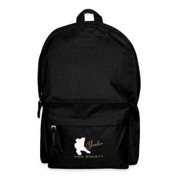 Yorkshire Terrier Yorkie was sonst Silhouette - Rucksack - Schwarz - Vorne