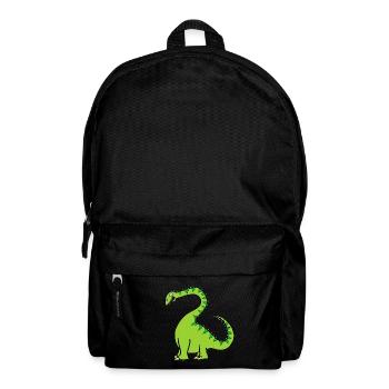Grüner Diplodocus - Netter Dinosaurier - Rucksack - Schwarz - Vorne