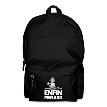 Enfin peinard bouliste cadeau drôle pétanque - Sac à dos - noir - Devant