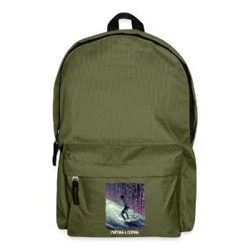 Surf & Codage - Sac à dos - vert olive - Devant
