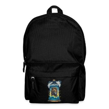 Löwe In Flasche - Rucksack - Schwarz - Vorne