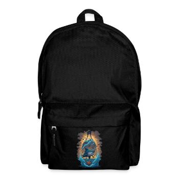 Shark Bottle - Backpack - black - Front