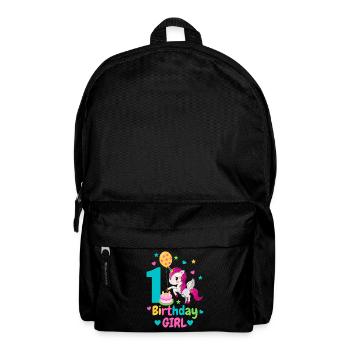 1st birthday. first birthday - Backpack - black - Front
