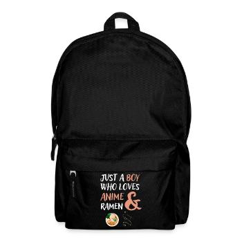 Just a Boy who loves Anime Ramen Gift - Backpack - black - Front