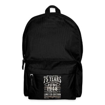 Born in Juni 1948 - 75 years old - Backpack - black - Front