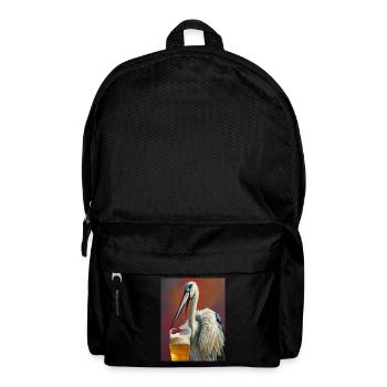 Storchen-Bier - Rucksack - Schwarz - Vorne