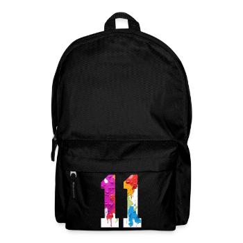 COLORED NUMBER 11 COLORFUL 11TH BIRTHDAY - Backpack - black - Front