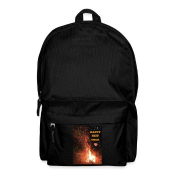 Happy New Year! I wish you a Happy New Year! - Backpack - black - Front