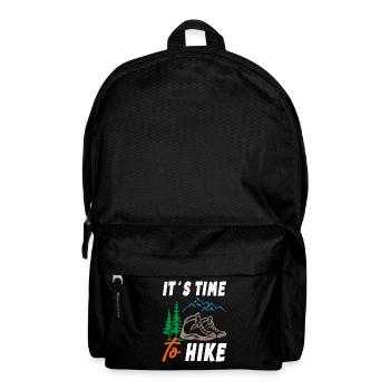 Its Time to Hike - Rucksack - Schwarz - Vorne