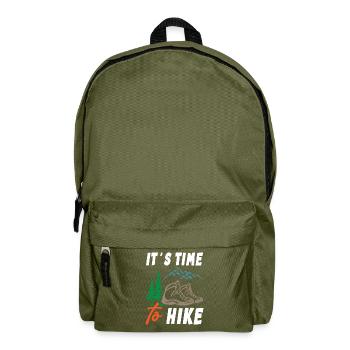 Its Time to Hike - Backpack - olive green - Front