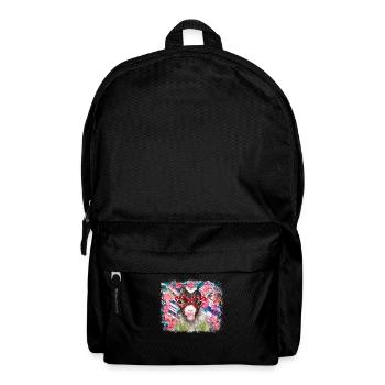 Ziege mit Brille - Rucksack - Schwarz - Vorne