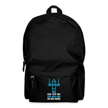 Ringe Turnen Barren Reck Gymnatstik Turner Outfit - Rucksack - Schwarz - Vorne