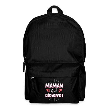 Femme Maman Qui Décoiffe Meilleure Maman - Sac à dos - noir - Devant