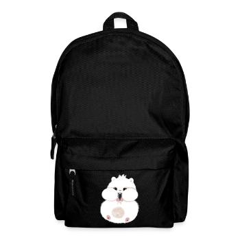 Hamster Marshmallow 🐹 - Rucksack - Schwarz - Vorne