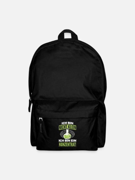 Bin Nicht Klein Sondern Konzentrat Chemiker Chemie - Rucksack - Schwarz